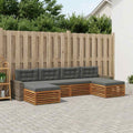 vidaXL Zestawy sof z poduszką 6 pcs Lite Drewno Akacji