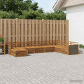 vidaXL Zestaw sof na zewnątrz 8 pcs naturalny