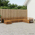 vidaXL Zestaw sof na zewnątrz 8 pcs naturalny