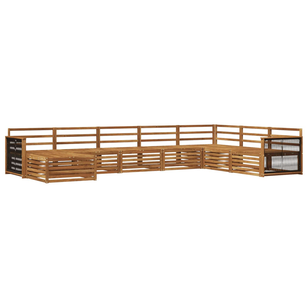 vidaXL Zestaw sof na zewnątrz 8 pcs naturalny