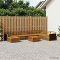 vidaXL Zestaw sof na zewnątrz 9 pcs naturalny Lite Drewno Akacji
