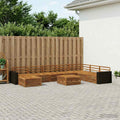 vidaXL Zestaw sof na zewnątrz 9 pcs naturalny Lite Drewno Akacji