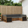 vidaXL Zestaw sof na zewnątrz z poduszką 6 pcs Naturalny i Antracytowy