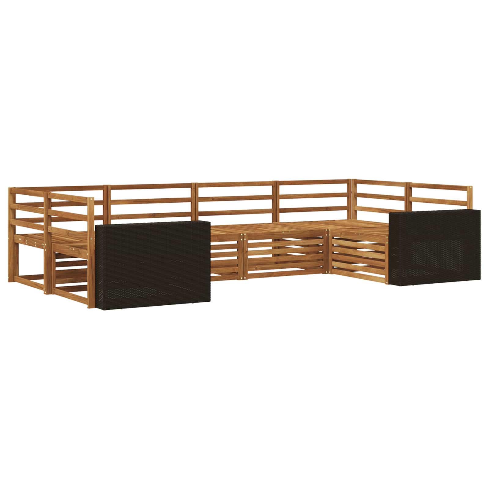 vidaXL Zestaw sof na zewnątrz 6 pcs naturalny