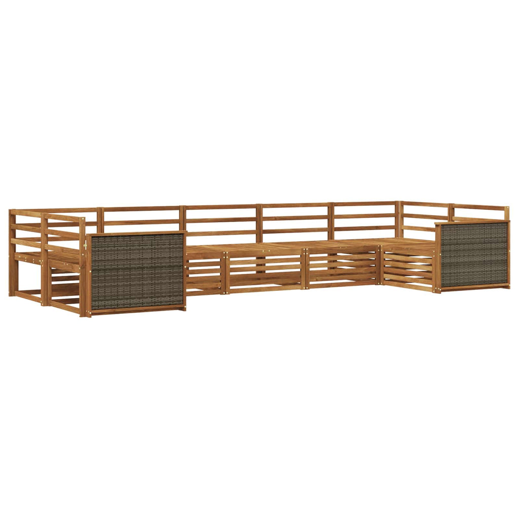 vidaXL Zestaw sof na zewnątrz 7 pcs naturalny