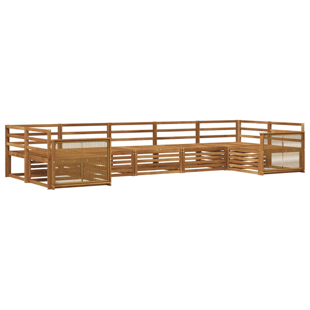 vidaXL Zestaw sof na zewnątrz 7 pcs naturalny