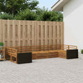 vidaXL Zestaw sof na zewnątrz 7 pcs naturalny