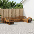 vidaXL Zestaw sof na zewnątrz 9 pcs naturalny Lite Drewno Akacji