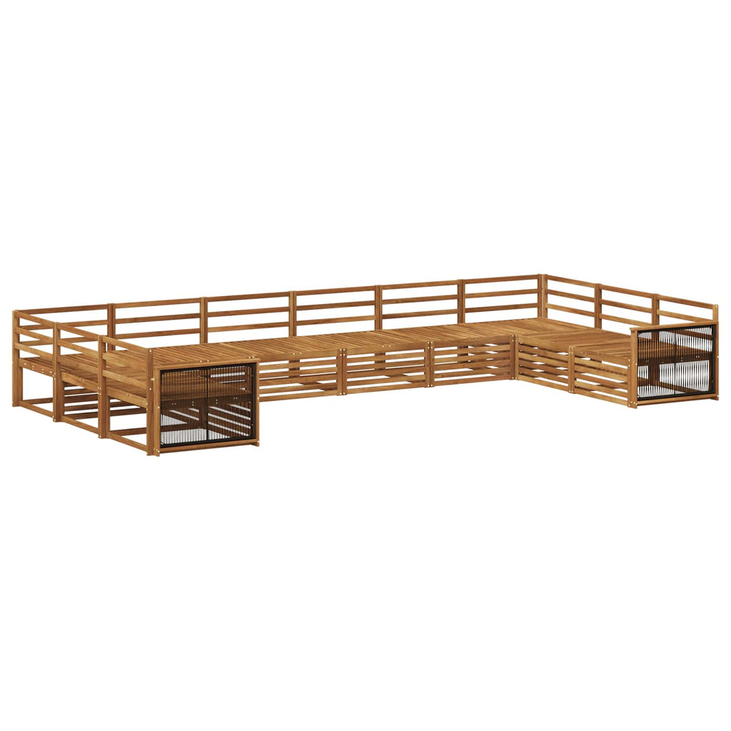 vidaXL Zestawy sof 10 pcs Lite Drewno Akacji