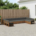 vidaXL Zestawy sof z poduszką 10 pcs Lite Drewno Akacji