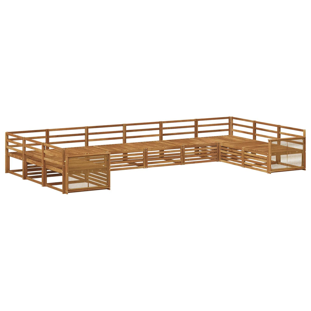 vidaXL Zestawy sof 10 pcs Lite Drewno Akacji