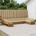 vidaXL Zestawy sof z poduszką 10 pcs Lite Drewno Akacji
