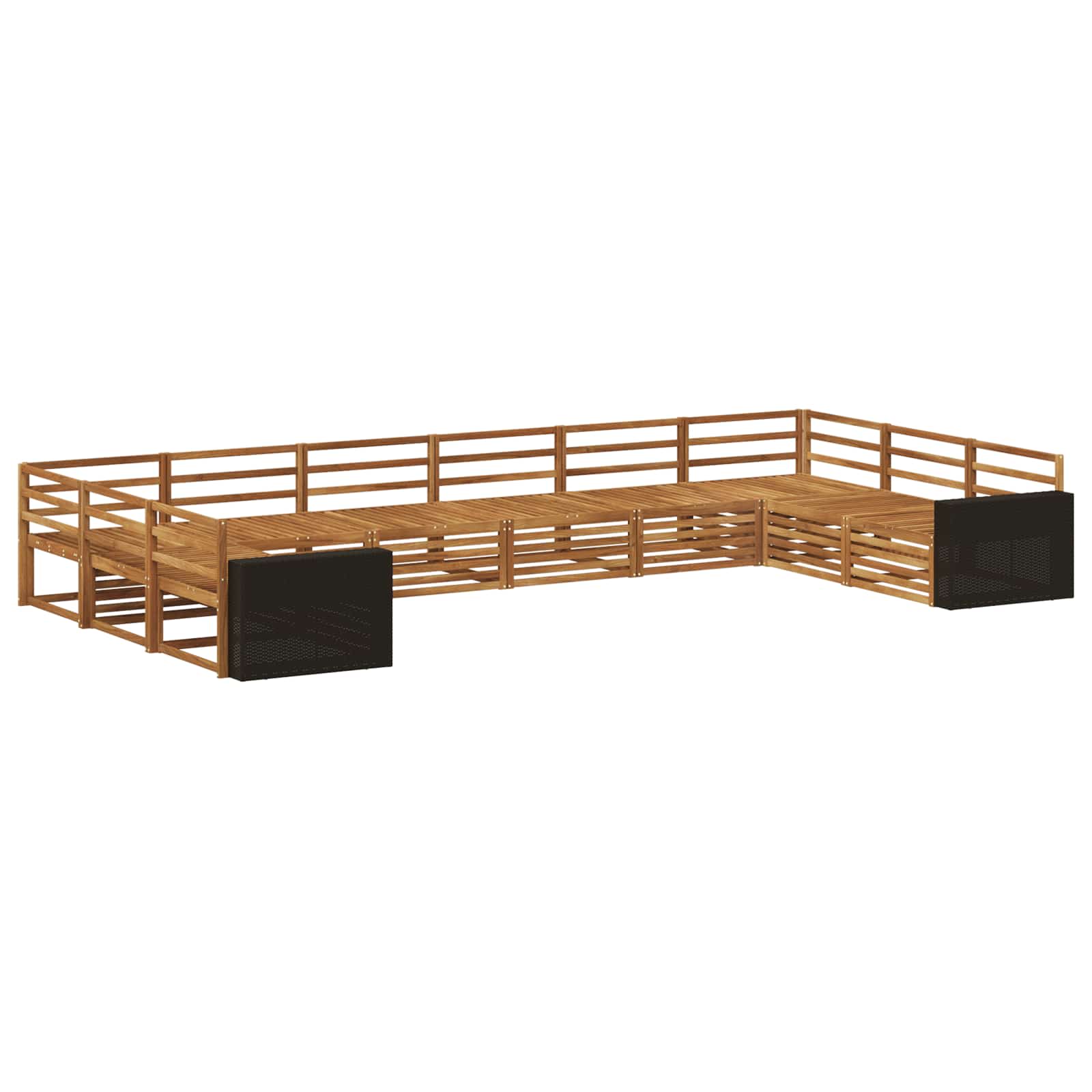 vidaXL Zestawy sof 10 pcs Lite Drewno Akacji