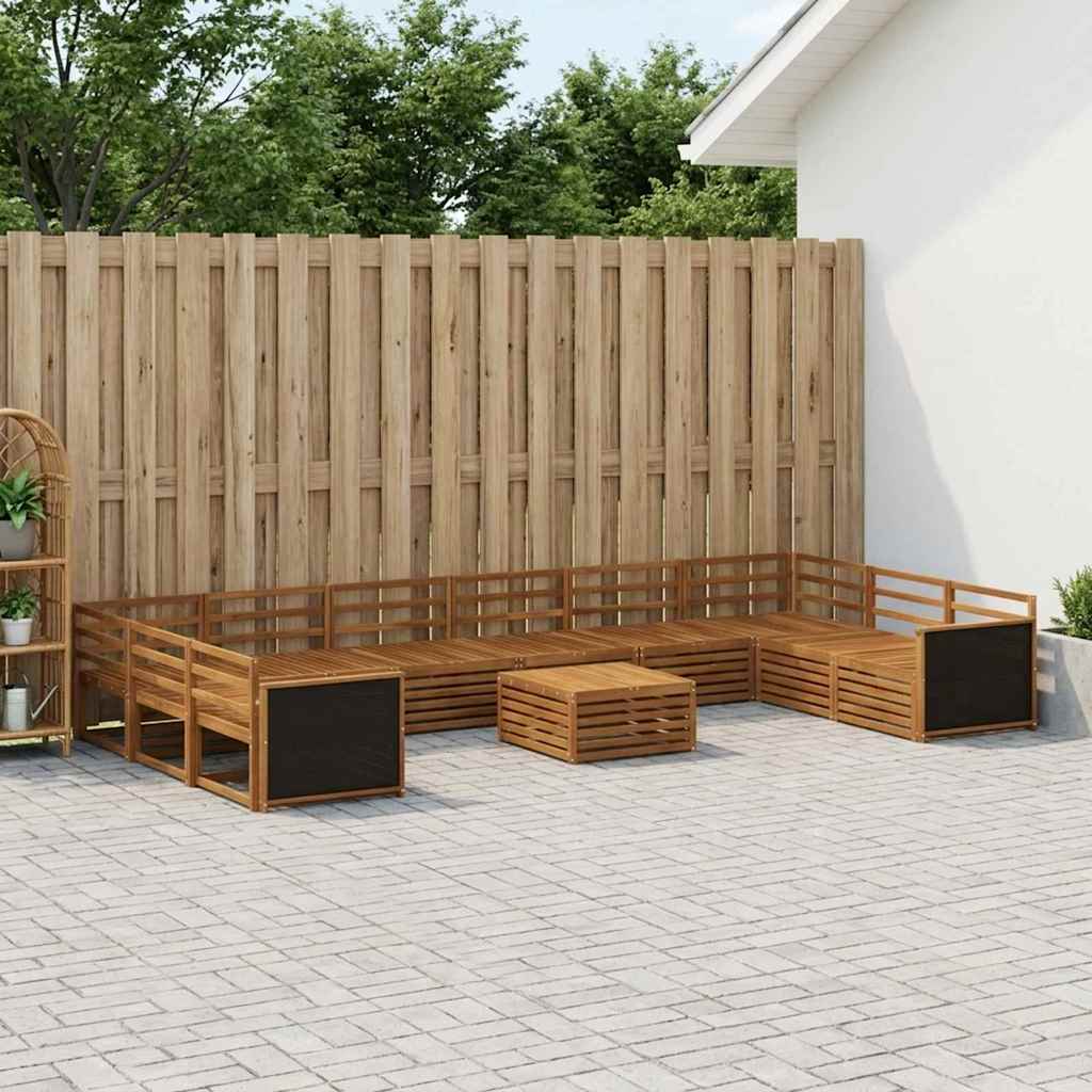 vidaXL Zestawy sof 11 pcs Lite Drewno Akacji