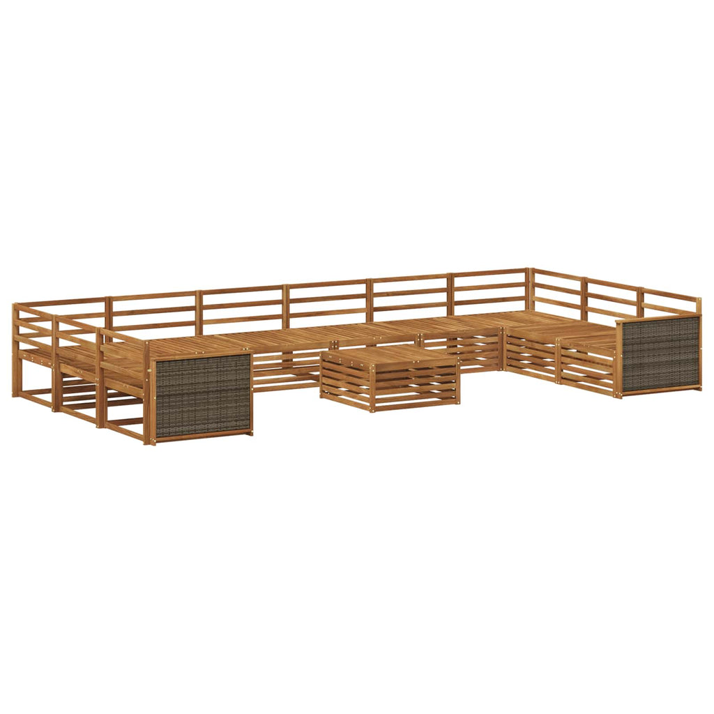 vidaXL Zestawy sof 11 pcs Lite Drewno Akacji