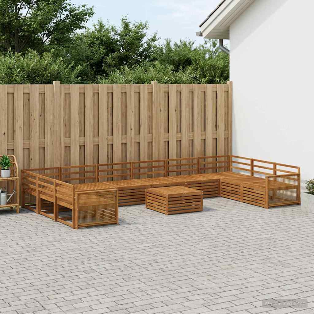 vidaXL Zestawy sof 11 pcs Lite Drewno Akacji