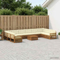 vidaXL Zestawy sof z poduszką 11 pcs Lite Drewno Akacji