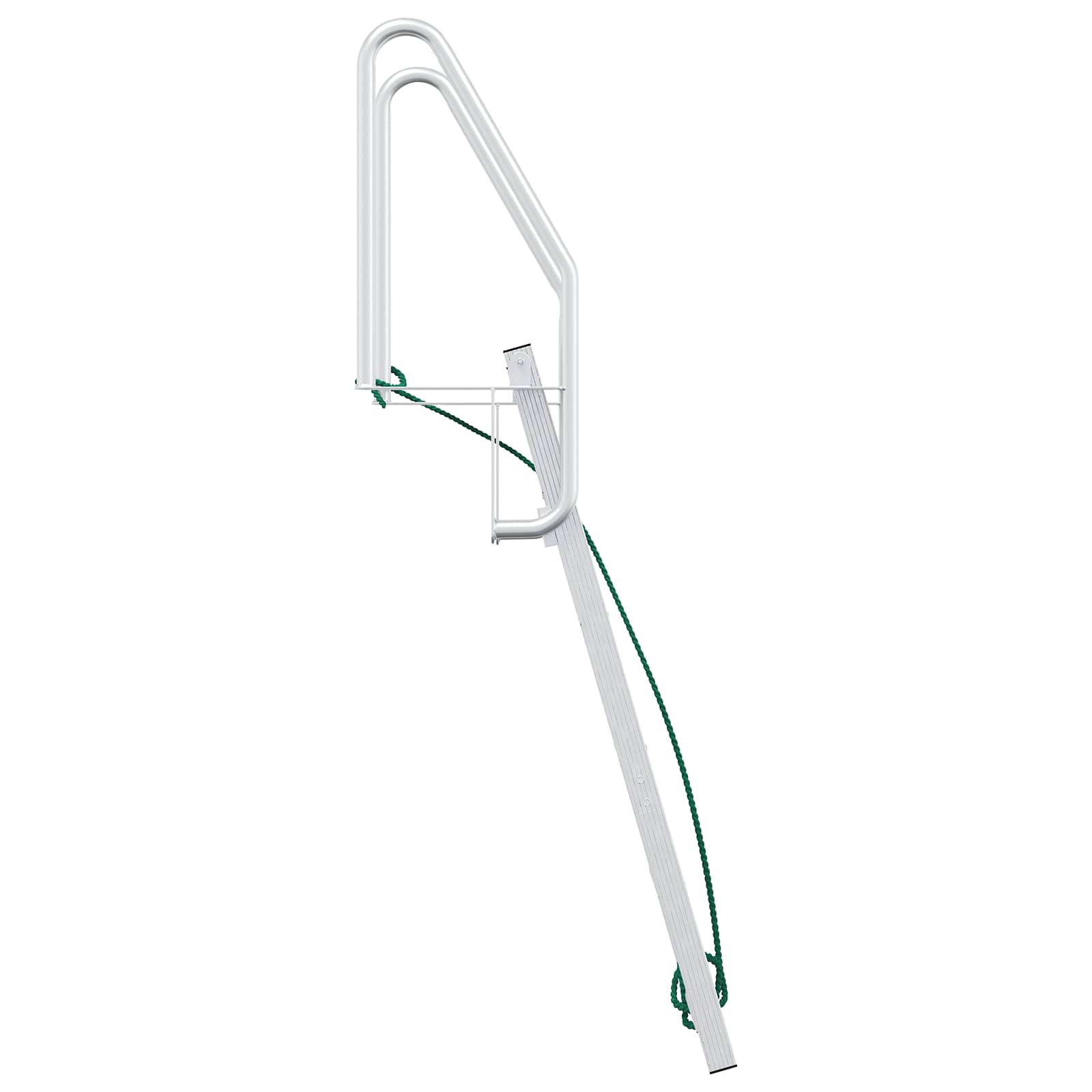 vidaXL Drabinka dokowa 5-stopniowa Srebrny 58 x 77 x 191 cm Aluminium