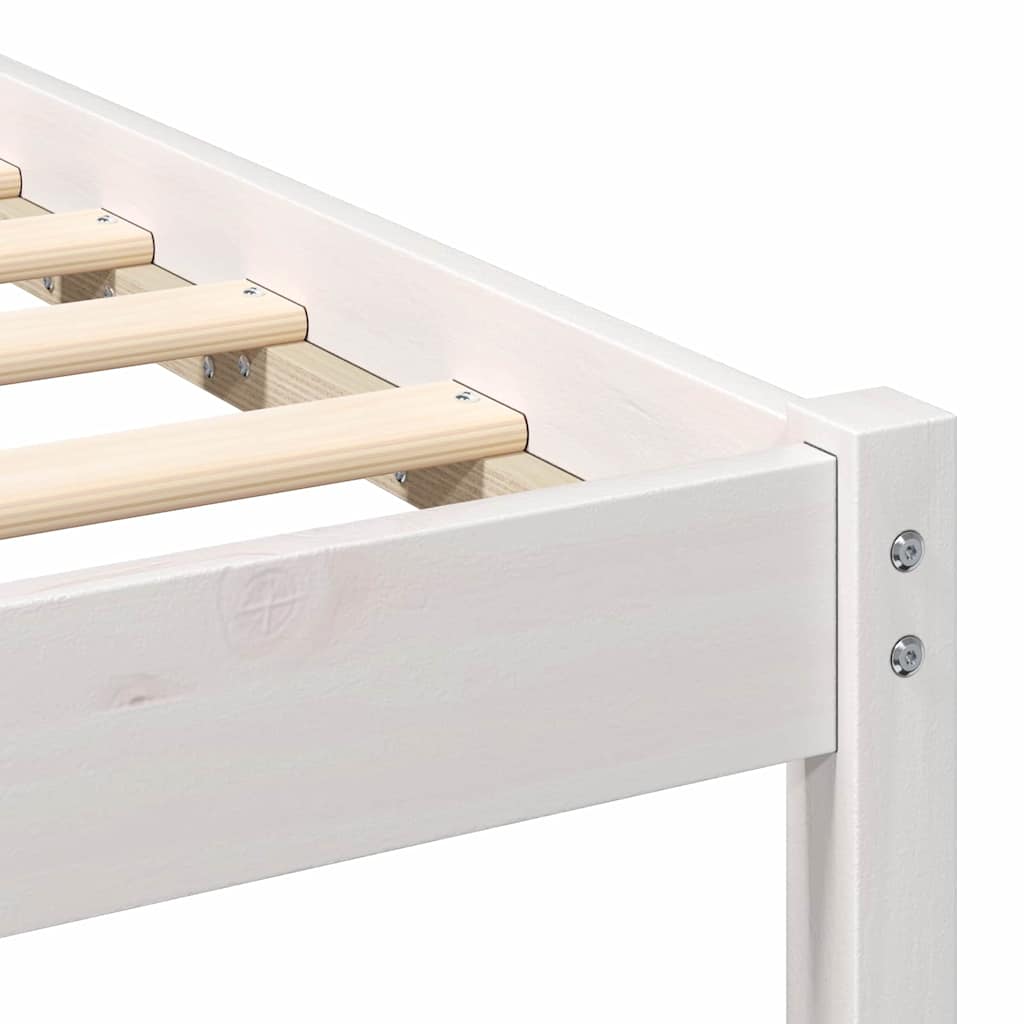 vidaXL Ramka łóżka Brązowy 100 x 200 cm Lite drewno sosnowe