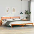 vidaXL Ramka łóżka Woskowy Brąz 180 x 210 cm Lite drewno sosnowe