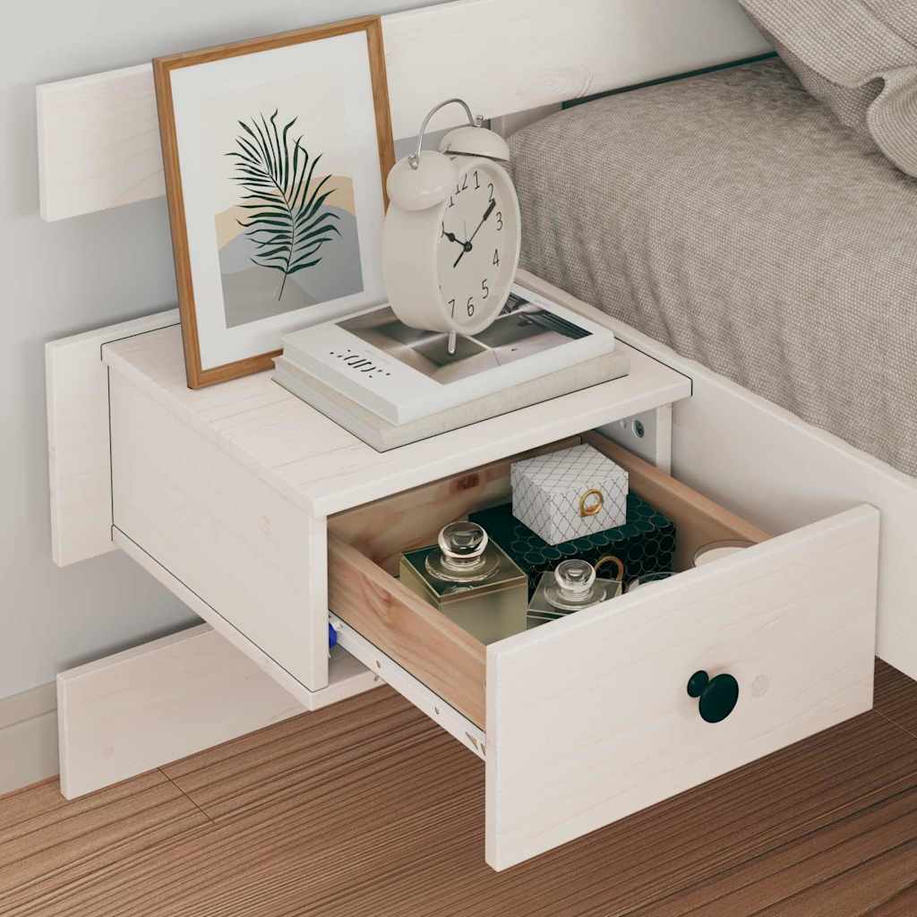 vidaXL Ramka łóżka Z zagłówkiem Biały 100 x 200 cm Lite drewno sosnowe