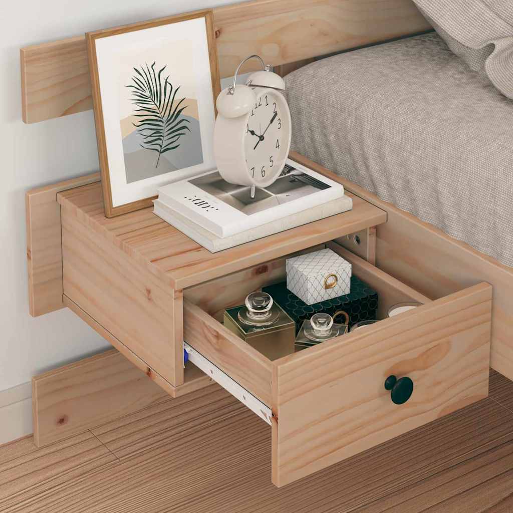 vidaXL Ramka łóżka Brązowy 90 x 190 cm Lite drewno sosnowe