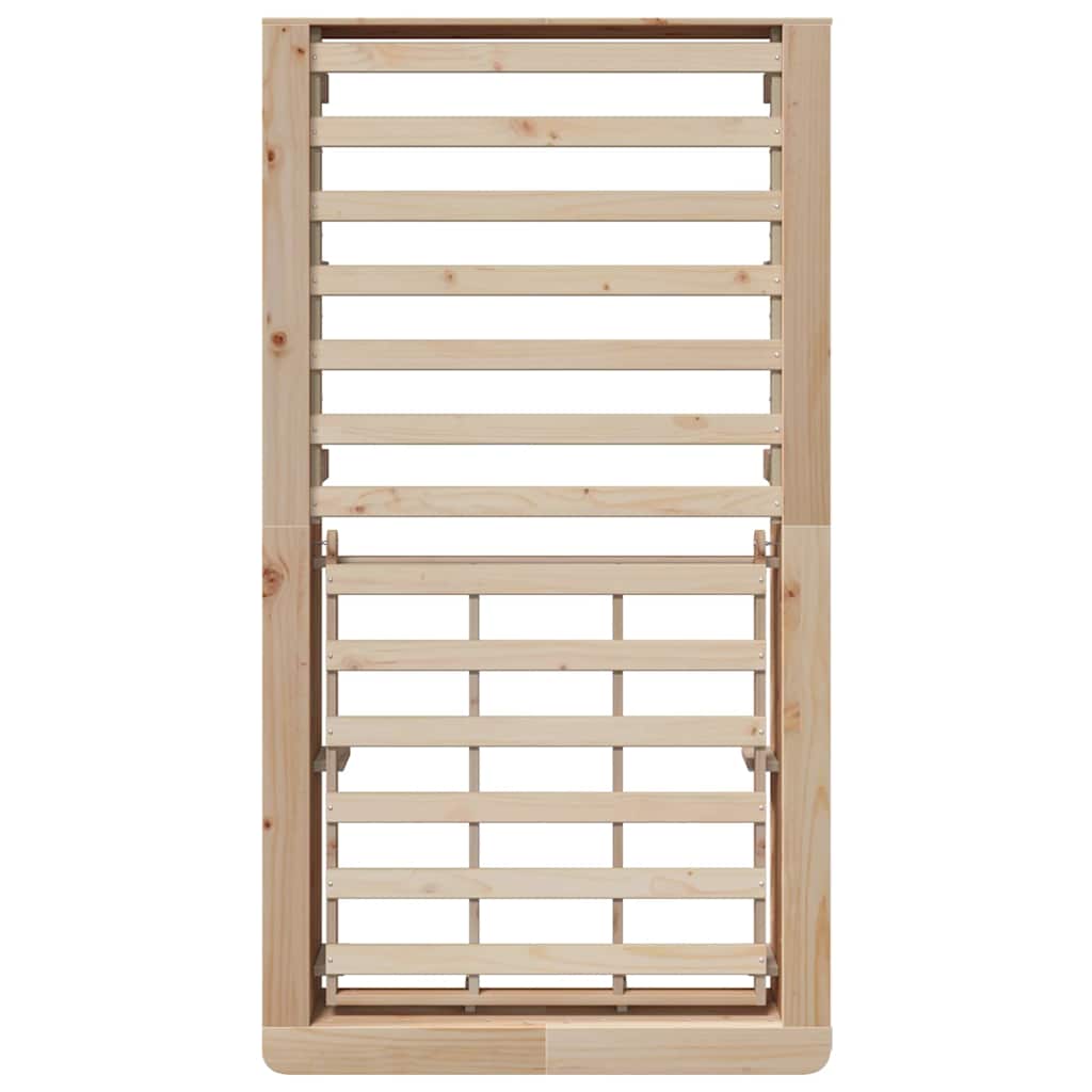 vidaXL Ramka łóżka Woskowy Brąz 75 x 190 cm Lite drewno sosnowe