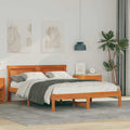 vidaXL Ramka łóżka Woskowy Brąz 120 x 190 cm Lite drewno sosnowe