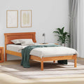 vidaXL Ramka łóżka Woskowy Brąz 90 x 190 cm Lite drewno sosnowe