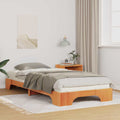 vidaXL Ramka łóżka Brązowy 100 x 210 cm Lite drewno sosnowe