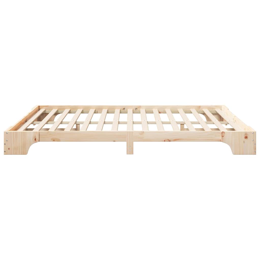 vidaXL Ramka łóżka Brązowy 180 x 210 cm Lite drewno sosnowe