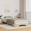 vidaXL Ramka łóżka Brązowy 80 x 220 cm Lite drewno sosnowe