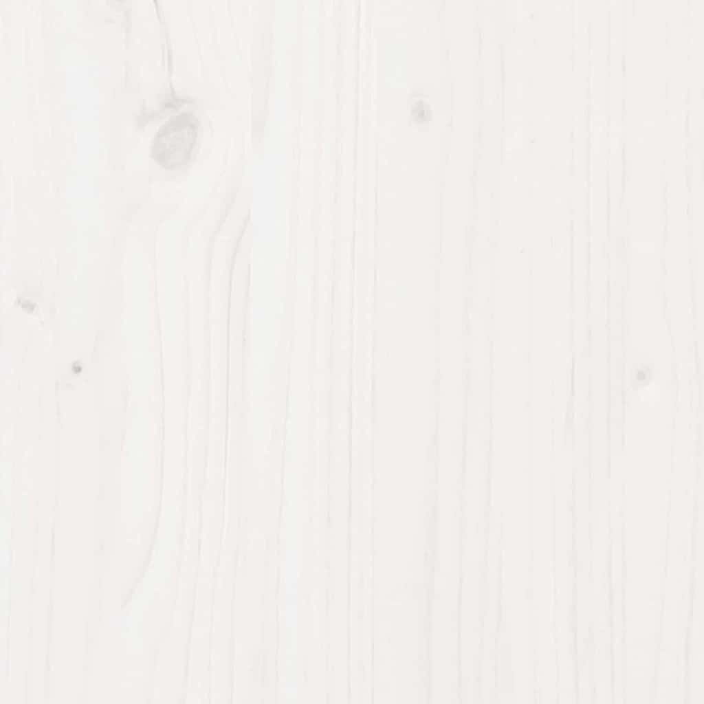vidaXL Ramka łóżka Biały 180 x 220 cm Lite drewno sosnowe