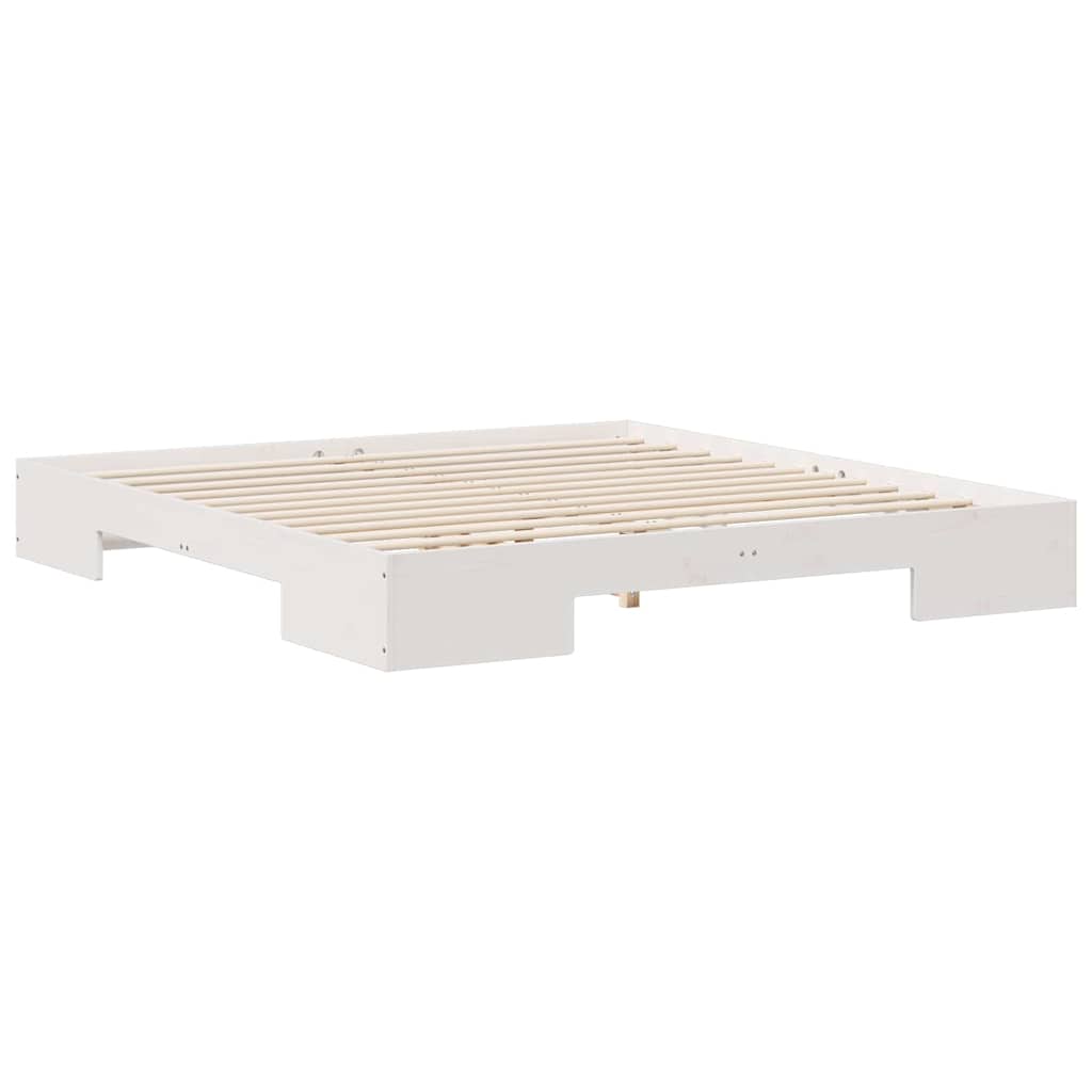 vidaXL Ramka łóżka Biały 200 x 200 cm