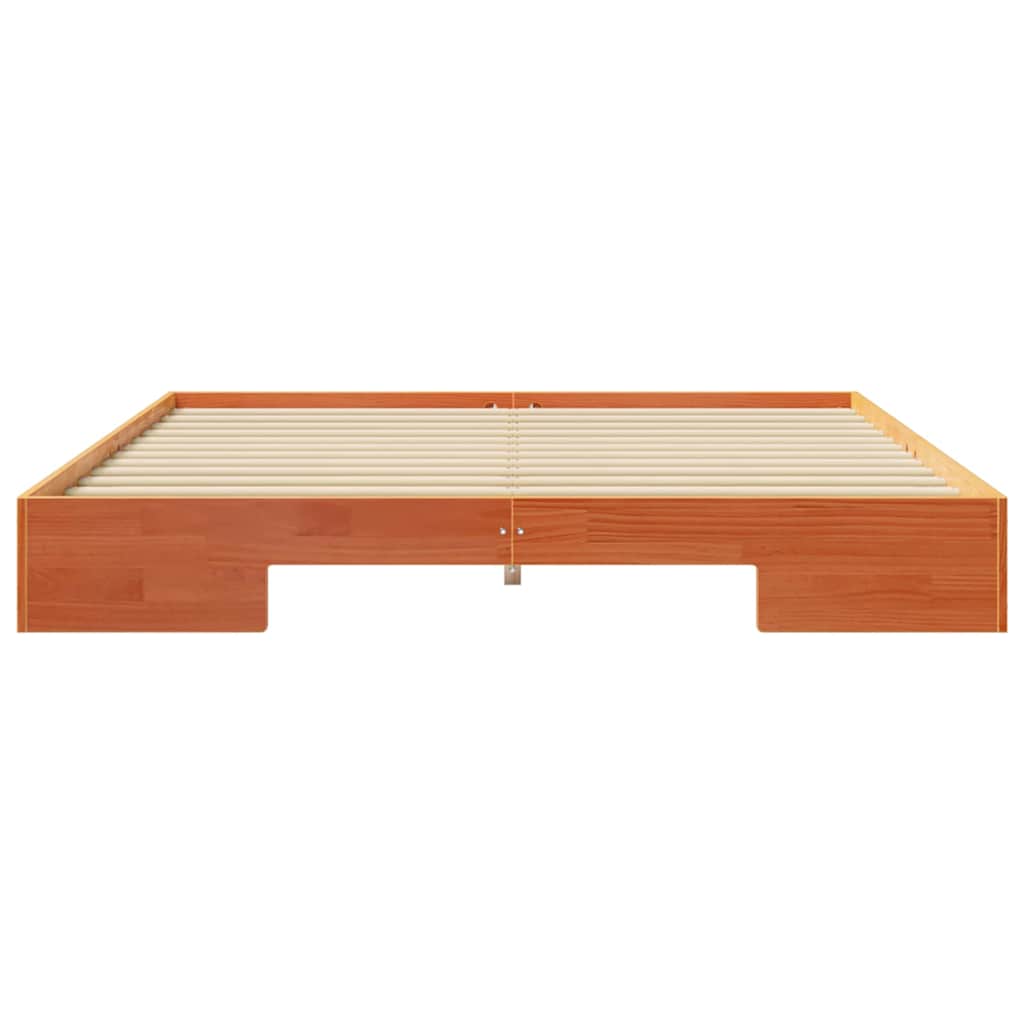 vidaXL Ramka łóżka Brązowy 200 x 200 cm