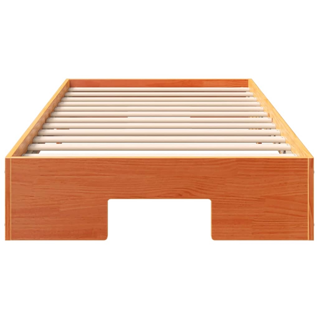vidaXL Ramka łóżka Brązowy 90 x 190 cm