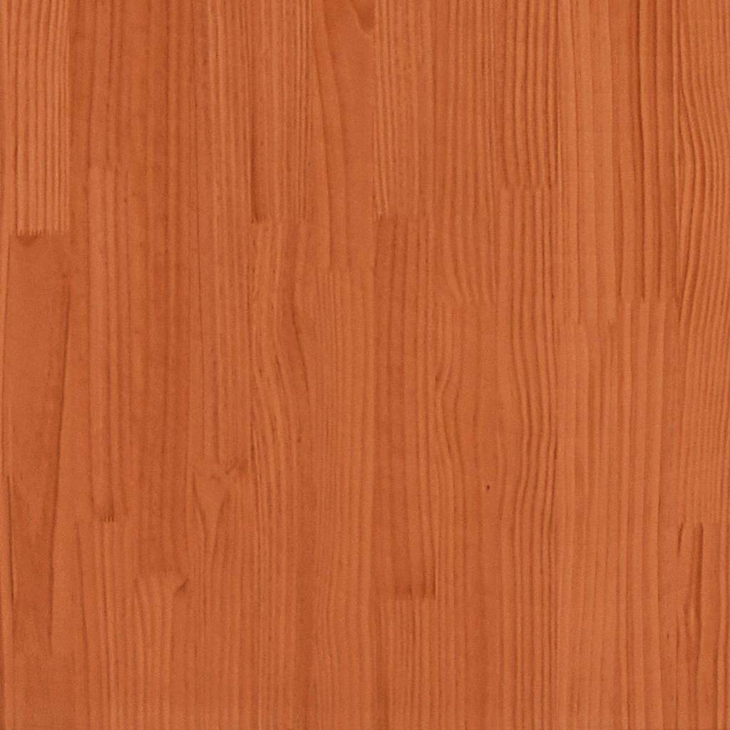 vidaXL Ramka łóżka Woskowy Brąz 140 x 210 cm Lite drewno sosnowe