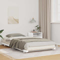 vidaXL Ramka łóżka Biały 80 x 220 cm Lite drewno sosnowe