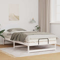 vidaXL Ramka łóżka Biały 100 x 200 cm Lite drewno sosnowe