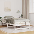 vidaXL Ramka łóżka Biały 75 x 190 cm Lite drewno sosnowe