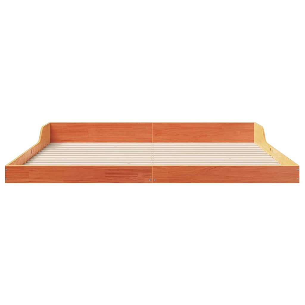 vidaXL Ramka łóżka Woskowy Brąz 180 x 200 cm Lite drewno sosnowe