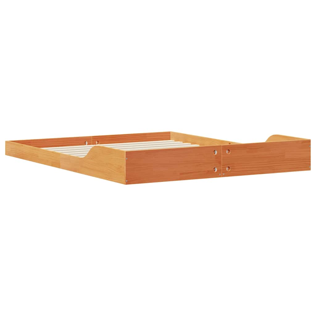 vidaXL Ramka łóżka Woskowy Brąz 160 x 210 cm Lite drewno sosnowe