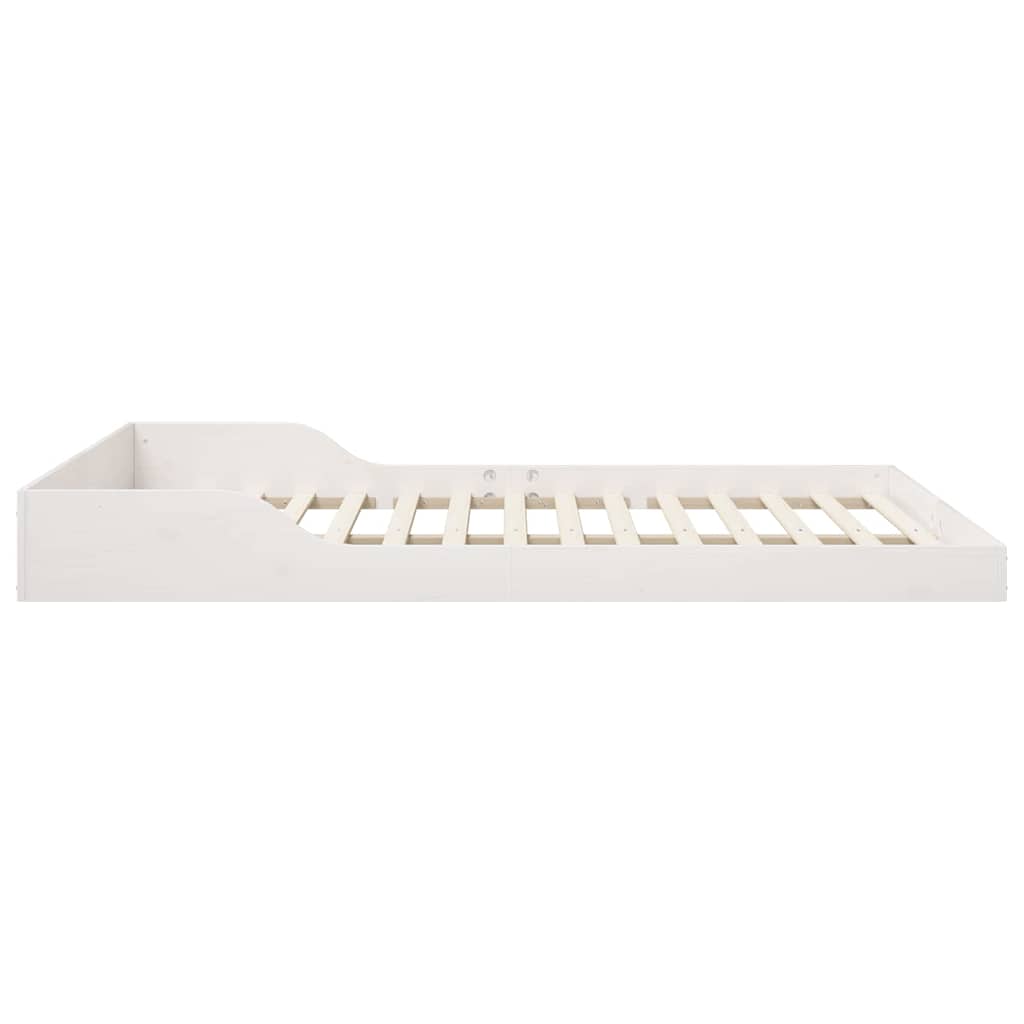 vidaXL Ramka łóżka Biały 160 x 220 cm Lite drewno sosnowe