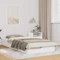vidaXL Ramka łóżka Biały 100 x 200 cm Lite drewno sosnowe