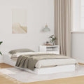 vidaXL Ramka łóżka Biały 75 x 190 cm Lite drewno sosnowe