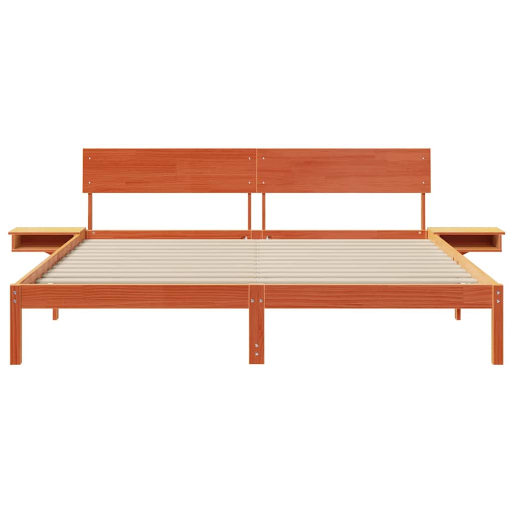 vidaXL Ramka łóżka Woskowy Brąz 180 x 200 cm Lite drewno sosnowe