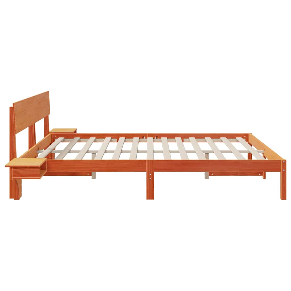 vidaXL Ramka łóżka Woskowy Brąz 180 x 200 cm Lite drewno sosnowe