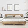 vidaXL Ramka łóżka Dąb rzemieślniczy 203 x 185 x 70 cm