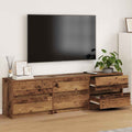 vidaXL Jednostki telewizyjne 2 pcs Stare drewno 180 x 34 x 50 cm