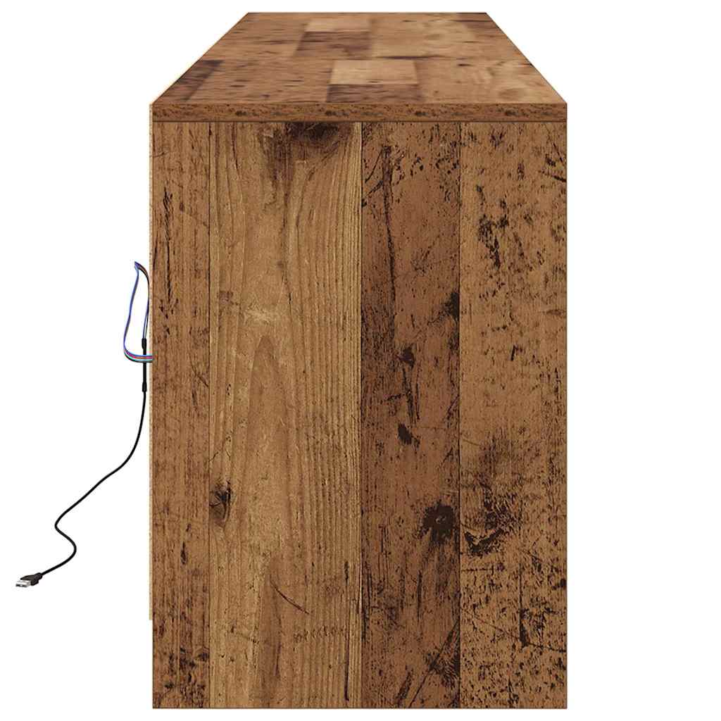 vidaXL Jednostki telewizyjne 2 pcs Stare drewno 180 x 34 x 50 cm